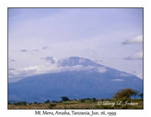 Mt Meru from Arusha