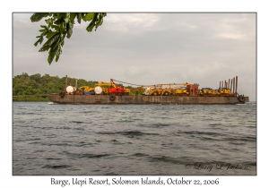 Barge in Channel