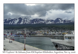 Ushuaia & MV Explorer I from KM Kapitan Khlebnikov