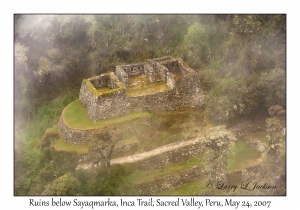 Inca Ruins below Sayaqmarka