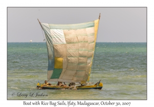 Boat with Rice Bag Sail