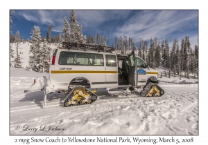 Snow Coach to Yellowstone National Park