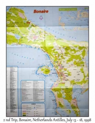Bonaire, Netherland Antilles, Map