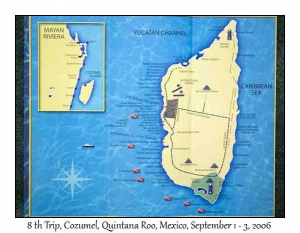 Cozumel, Quintana Roo, Mexico Map