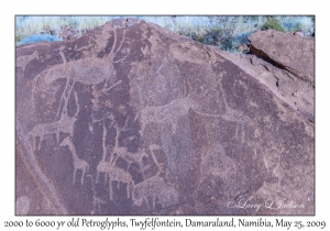 2000 to 6000 year old Petroglyphs