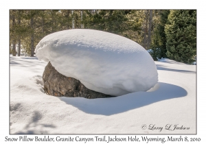 Snow Pillow Boulder