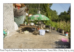 Food Prep & Dishwashing Area, Xiao Zhai Guesthouse