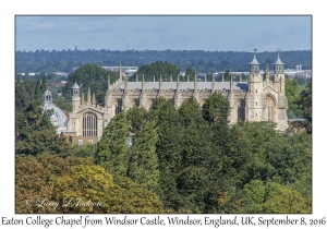 Eaton College Chapel from Windsor Castle