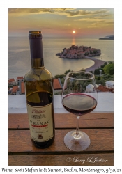 Wine. Sunset & the Island,