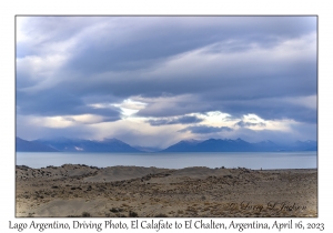 2023-04-16#7347 Lago Argentino, Driving Photo, El Calafate to El Chalten, Argentina