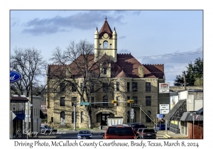 2024-03-08#2225 Driving Photo, McCulloch County Courthouse, Brady, Texas