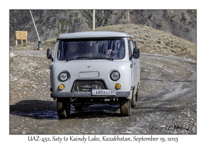 2025-09-19#9651 UAZ-452, Saty to Kaindy Lake, Kazakhstan
