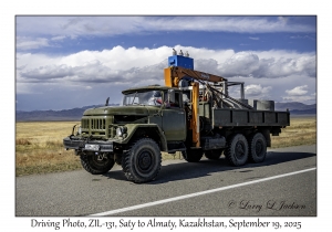 2025-09-19#9803 Driving Photo, ZIL-131, Saty to Almaty, Kazakhstan