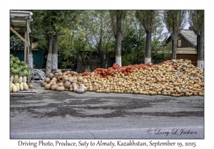2025-09-19#9812 Driving Photo, Produce, Saty to Almaty, Kazakhstan