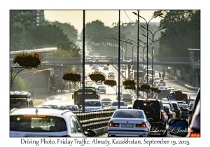 2025-09-19#9821 Driving Photo, Friday Traffic, Almaty, Kazakhstan