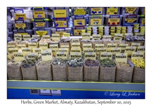 2025-09-20#9889 Herbs, Green Market, Almaty, Kazakhstan