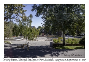 2025-09-21#4965 Driving Photo, Toktogul Satylganov Park, Bishkek, Kyrgyzstan