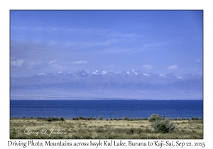 Snow-capped Mountains across Issyk Kul Lake