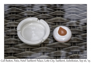 2025-09-26#1969 Call Button, Patio, Hotel Tashkent Palace, Lotte City, Tashkent, Uzbekistan