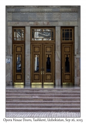 2025-09-26#1977 Opera House Doors, across Hotel Tashkent Palace, Lotte City, Tashkent, Uzbekistan