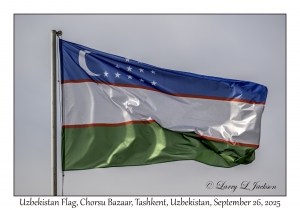 2025-09-26#2012 Uzbekistan Flag, Chorsu Bazaar, Tashkent, Uzbekistan