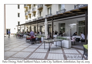 2025-09-26#5186 Patio Dining, Hotel Tashkent Palace, Lotte City, Tashkent, Uzbekistan