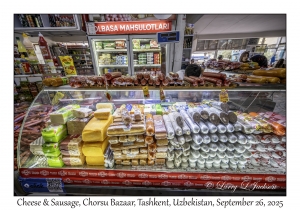 2025-09-26#5222 Cheese & Sausage, Chorsu Bazaar, Tashkent, Uzbekistan