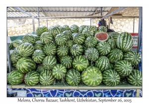 2025-09-26#5231 Melons, Chorsu Bazaar, Tashkent, Uzbekistan