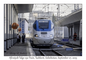 2025-09-27#2118 Afrosiyob Talgo 250 Train, Tashkent, Uzbekistan
