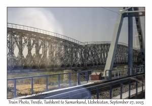 2025-09-27#2124 Train Photo, Trestle, Tashkent to Samarkand, Uzbekistan