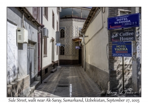2025-09-27#2167 Side Street, walk near Ak-Saray, Samarkand, Uzbekistan