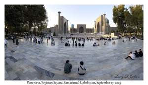 2025-09-27#5141 Panorama, Registan Square, Samarkand, Uzbekistan