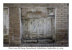 2025-09-27#5328 Door, near Ak-Saray, Samarkand, Uzbekistan
