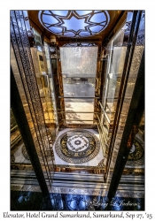 2025-09-27#5335 Elevator, Hotel Grand Samarkand #416, Samarkand, Uzbekistan