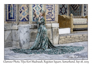 2025-09-28#2286 Glamour Photo, Tilya-Kori Madrasah, Registan Square, Samarkand, Uzbekistan