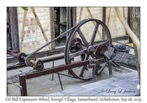 2025-09-28#2324 Oil Mill Expansion Wheel, Konigil Village, Samarkand, Uzbekistan