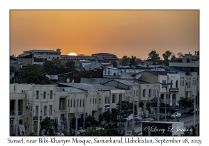 2025-09-28#2392 Sunset, near Bibi-Khanym Mosque, Samarkand, Uzbekistan