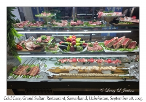 2025-09-28#3632 Cold Case, Grand Sultan Restaurant, Samarkand, Uzbekistan