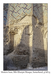 2025-09-28#5451 Detail, Western Iwan, Bibi-Khanym Mosque, Samarkand, Uzbekistan