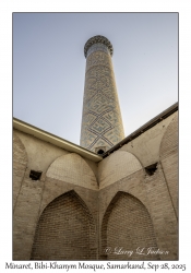 2025-09-28#5455 Minaret, Bibi-Khanym Mosque, Samarkand, Uzbekistan