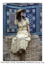 2025-09-29#2401 Poser, Shah-I-Zinda, Samarkand, Uzbekistan