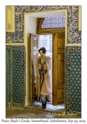 2025-09-29#2411 Poser, Shah-I-Zinda, Samarkand, Uzbekistan