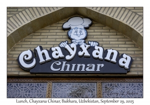 2025-09-29#2514 Lunch, Chayxana Chinar, Bukhara, Uzbekistan