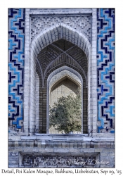 2025-09-29#2549 Detail, Poi Kalon Mosque, Bukhara, Uzbekistan