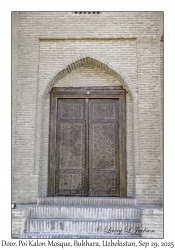 2025-09-29#2553 Door, Poi Kalon Mosque, Bukhara, Uzbekistan