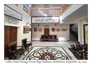 2025-09-29#4402 Lobby, Hotel Heritage Devon Begi, Bukhara, Uzbekistan