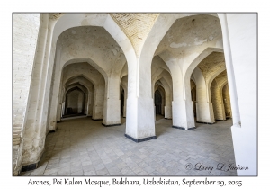 2025-09-29#5513 Arches, Poi Kalon Mosque, Bukhara, Uzbekistan
