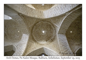 2025-09-29#5519 Arches, Poi Kalon Mosque, Bukhara, Uzbekistan