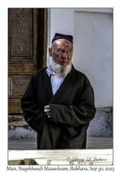2025-09-30#2642 Man, Naqshbandi Mausoleum, Bukhara, Uzbekistan
