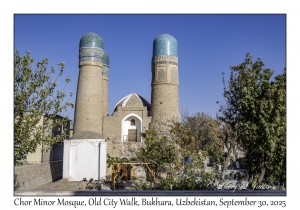 2025-09-30#2687 Chor Minor Mosque, Old City Walk, Bukhara, Uzbekistan